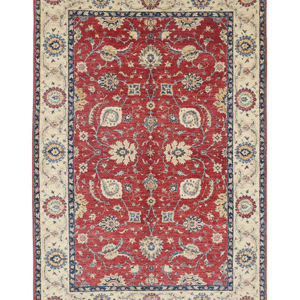 Ziegler 5' 7" X 8' 6" Hand Knotted Wool Rug 5' 7" X 8' 6" (170 X 259) / Red / Wool