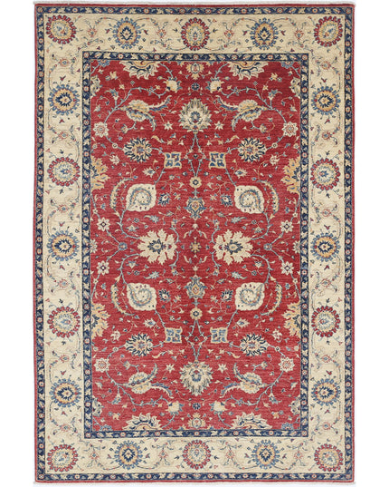 Ziegler 5' 7" X 8' 6" Hand Knotted Wool Rug 5' 7" X 8' 6" (170 X 259) / Red / Wool