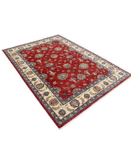 Ziegler 5' 6" X 7' 8" Hand Knotted Wool Rug 5' 6" X 7' 8" (168 X 234) / Red / Wool