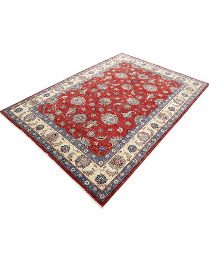 Ziegler 5' 6" X 7' 8" Hand Knotted Wool Rug 5' 6" X 7' 8" (168 X 234) / Red / Wool
