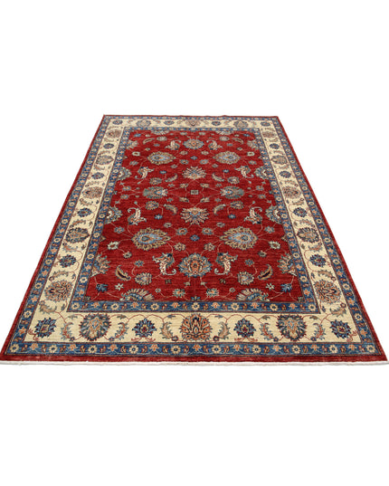 Ziegler 5' 6" X 7' 8" Hand Knotted Wool Rug 5' 6" X 7' 8" (168 X 234) / Red / Wool