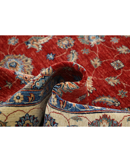 Ziegler 5' 6" X 7' 8" Hand Knotted Wool Rug 5' 6" X 7' 8" (168 X 234) / Red / Wool