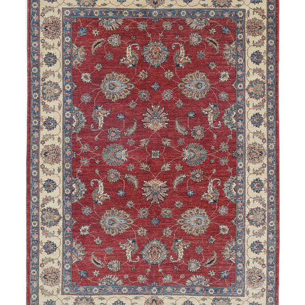 Ziegler 5' 6" X 7' 8" Hand Knotted Wool Rug 5' 6" X 7' 8" (168 X 234) / Red / Wool