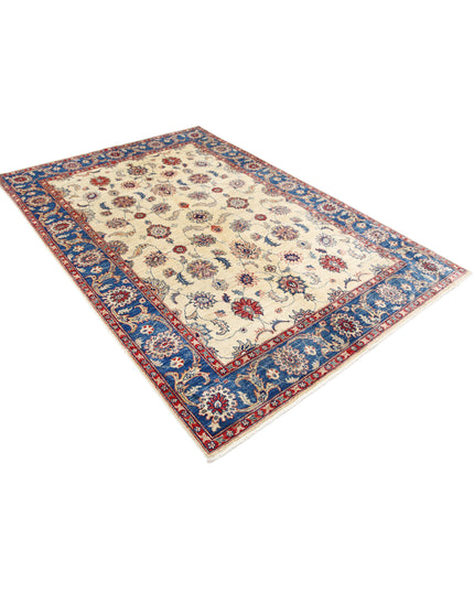 Ziegler 5' 8" X 7' 10" Hand Knotted Wool Rug 5' 8" X 7' 10" (173 X 239) / Ivory / Wool