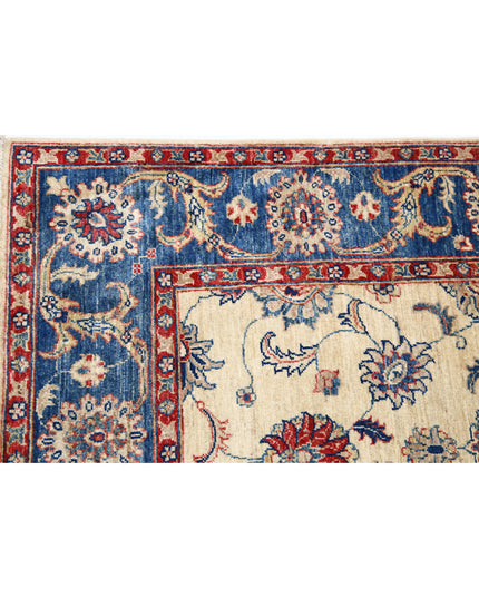 Ziegler 5' 8" X 7' 10" Hand Knotted Wool Rug 5' 8" X 7' 10" (173 X 239) / Ivory / Wool