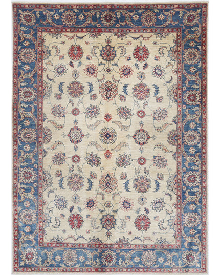 Ziegler 5' 8" X 7' 10" Hand Knotted Wool Rug 5' 8" X 7' 10" (173 X 239) / Ivory / Wool