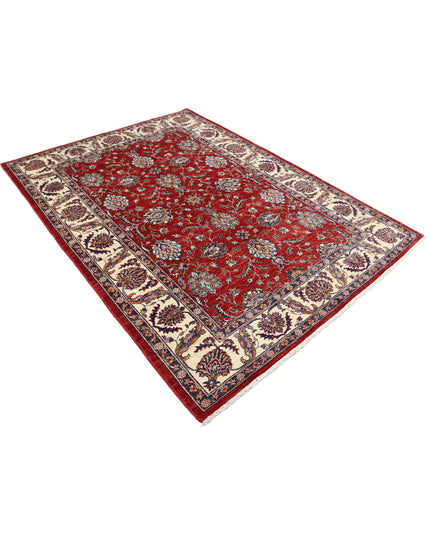 Ziegler 5' 7" X 7' 10" Hand Knotted Wool Rug 5' 7" X 7' 10" (170 X 239) / Red / Wool