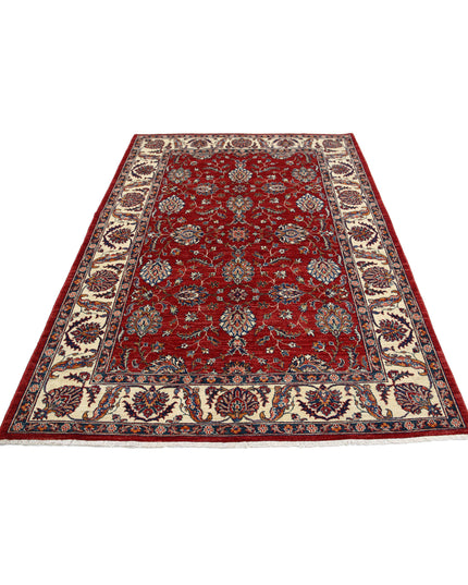 Ziegler 5' 7" X 7' 10" Hand Knotted Wool Rug 5' 7" X 7' 10" (170 X 239) / Red / Wool