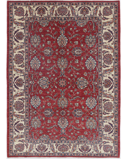 Ziegler 5' 7" X 7' 10" Hand Knotted Wool Rug 5' 7" X 7' 10" (170 X 239) / Red / Wool