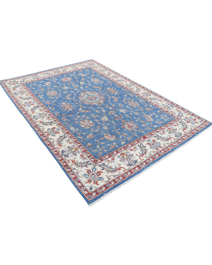 Ziegler 5' 8" X 7' 11" Hand Knotted Wool Rug 5' 8" X 7' 11" (173 X 241) / Blue / Wool