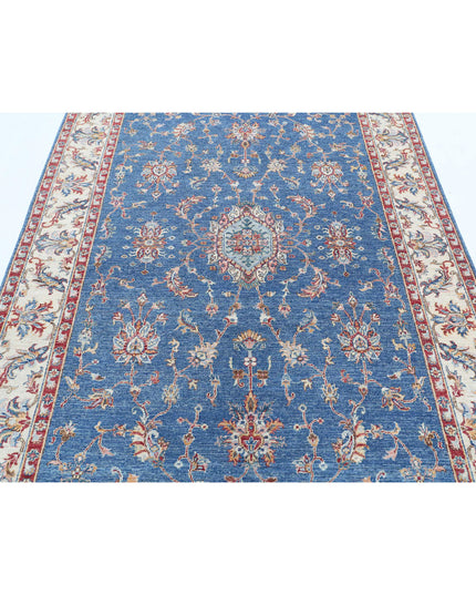Ziegler 5' 8" X 7' 11" Hand Knotted Wool Rug 5' 8" X 7' 11" (173 X 241) / Blue / Wool
