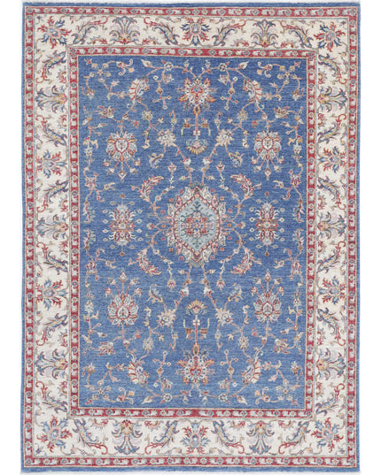 Ziegler 5' 8" X 7' 11" Hand Knotted Wool Rug 5' 8" X 7' 11" (173 X 241) / Blue / Wool