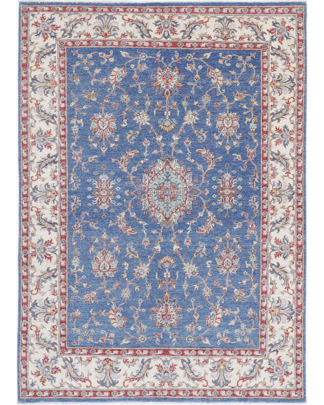 Ziegler 5' 8" X 7' 11" Hand Knotted Wool Rug 5' 8" X 7' 11" (173 X 241) / Blue / Wool