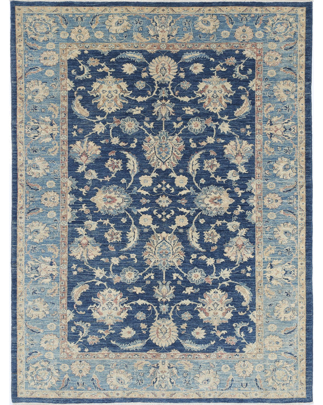 Ziegler 5' 9" X 8' 0" Hand Knotted Wool Rug 5' 9" X 8' 0" (175 X 244) / Blue / Wool