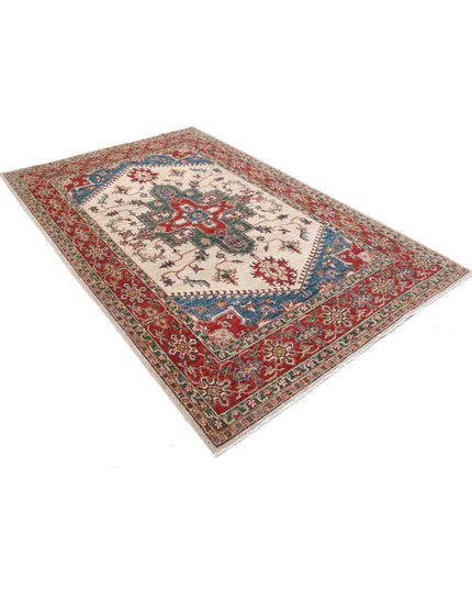 Ziegler 5' 7" X 8' 7" Hand Knotted Wool Rug 5' 7" X 8' 7" (170 X 262) / Ivory / Wool