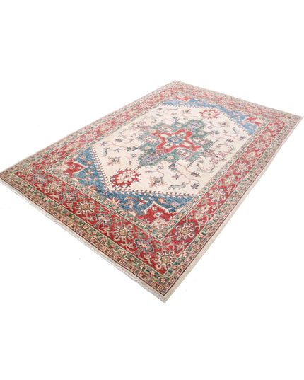 Ziegler 5' 7" X 8' 7" Hand Knotted Wool Rug 5' 7" X 8' 7" (170 X 262) / Ivory / Wool