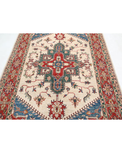 Ziegler 5' 7" X 8' 7" Hand Knotted Wool Rug 5' 7" X 8' 7" (170 X 262) / Ivory / Wool