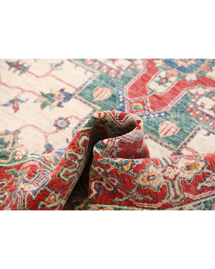 Ziegler 5' 7" X 8' 7" Hand Knotted Wool Rug 5' 7" X 8' 7" (170 X 262) / Ivory / Wool