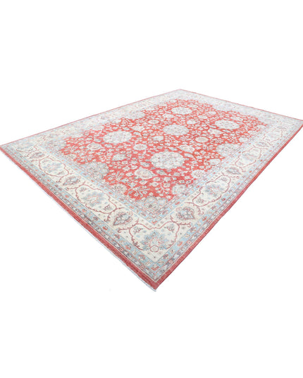 Ziegler 9' 2" X 13' 4" Hand Knotted Wool Rug 9' 2" X 13' 4" (280 X 406) / Red / Wool
