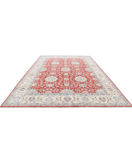 Ziegler 9' 2" X 13' 4" Hand Knotted Wool Rug 9' 2" X 13' 4" (280 X 406) / Red / Wool