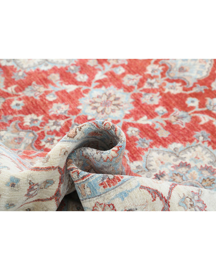 Ziegler 9' 2" X 13' 4" Hand Knotted Wool Rug 9' 2" X 13' 4" (280 X 406) / Red / Wool