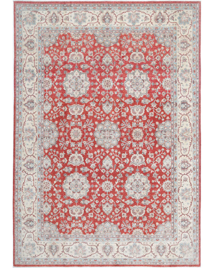 Ziegler 9' 2" X 13' 4" Hand Knotted Wool Rug 9' 2" X 13' 4" (280 X 406) / Red / Wool