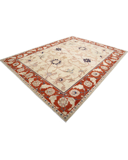 Ziegler 9' 0" X 11' 8" Hand Knotted Wool Rug 9' 0" X 11' 8" (274 X 356) / Gold / Wool