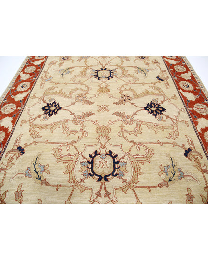 Ziegler 9' 0" X 11' 8" Hand Knotted Wool Rug 9' 0" X 11' 8" (274 X 356) / Gold / Wool
