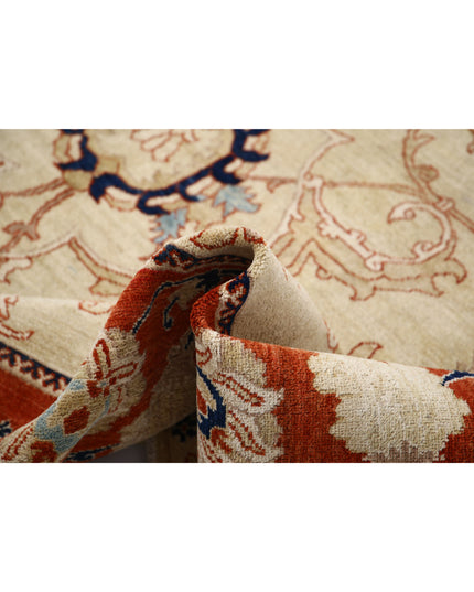 Ziegler 9' 0" X 11' 8" Hand Knotted Wool Rug 9' 0" X 11' 8" (274 X 356) / Gold / Wool