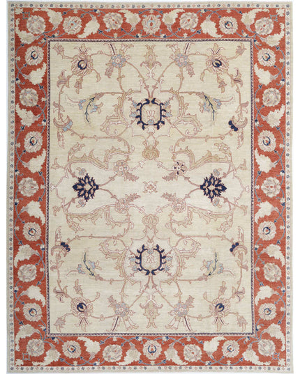 Ziegler 9' 0" X 11' 8" Hand Knotted Wool Rug 9' 0" X 11' 8" (274 X 356) / Gold / Wool