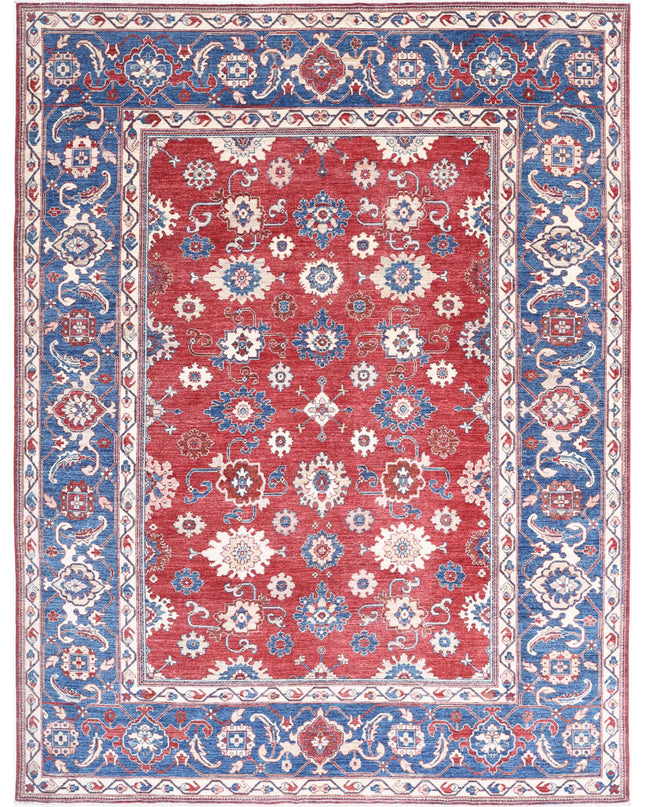 Ziegler 8' 10" X 11' 7" Hand Knotted Wool Rug 8' 10" X 11' 7" (269 X 353) / Red / Wool