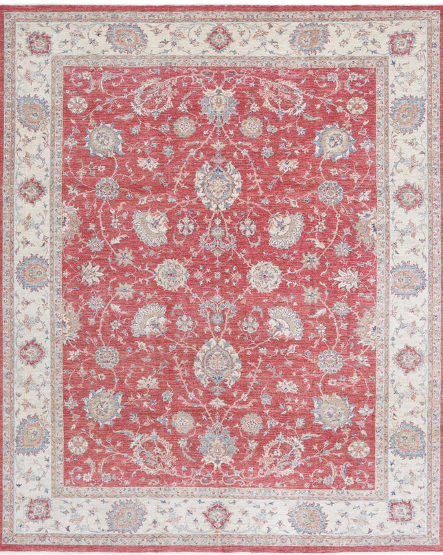 Ziegler 8' 2" X 10' 0" Hand Knotted Wool Rug 8' 2" X 10' 0" (249 X 305) / Red / Wool