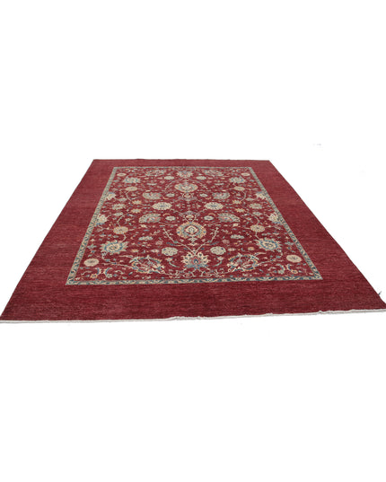 Ziegler 8' 1" X 9' 6" Hand Knotted Wool Rug 8' 1" X 9' 6" (246 X 290) / Red / Wool