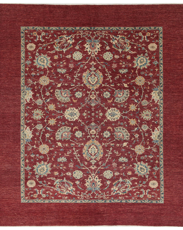 Ziegler 8' 1" X 9' 6" Hand Knotted Wool Rug 8' 1" X 9' 6" (246 X 290) / Red / Wool
