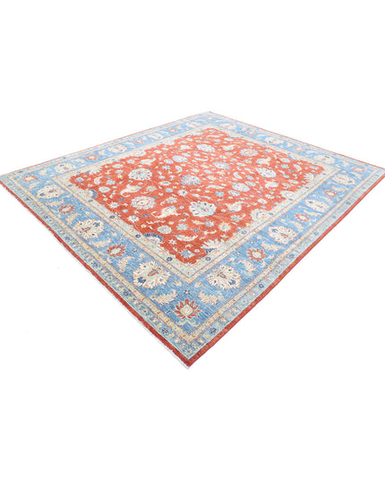 Ziegler 8' 4" X 9' 9" Hand Knotted Wool Rug 8' 4" X 9' 9" (254 X 297) / Red / Wool
