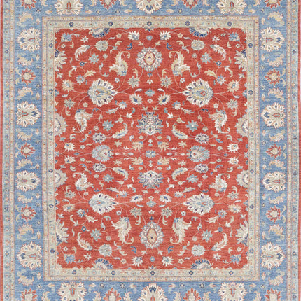 Ziegler 8' 4" X 9' 9" Hand Knotted Wool Rug 8' 4" X 9' 9" (254 X 297) / Red / Wool