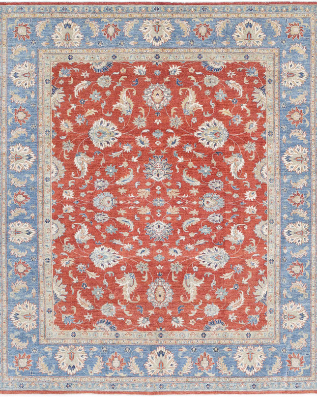 Ziegler 8' 4" X 9' 9" Hand Knotted Wool Rug 8' 4" X 9' 9" (254 X 297) / Red / Wool