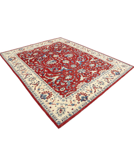 Ziegler 7' 10" X 9' 9" Hand Knotted Wool Rug 7' 10" X 9' 9" (239 X 297) / Red / Wool