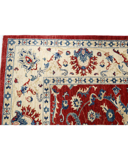 Ziegler 7' 10" X 9' 9" Hand Knotted Wool Rug 7' 10" X 9' 9" (239 X 297) / Red / Wool
