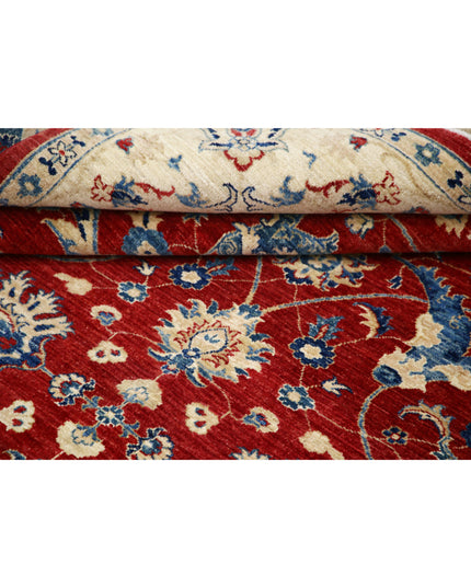 Ziegler 7' 10" X 9' 9" Hand Knotted Wool Rug 7' 10" X 9' 9" (239 X 297) / Red / Wool