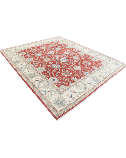 Ziegler 8' 1" X 9' 9" Hand Knotted Wool Rug 8' 1" X 9' 9" (246 X 297) / Red / Wool