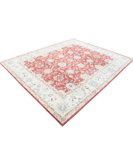 Ziegler 8' 1" X 9' 9" Hand Knotted Wool Rug 8' 1" X 9' 9" (246 X 297) / Red / Wool