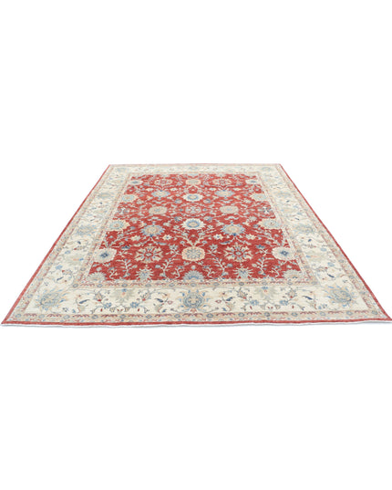 Ziegler 8' 1" X 9' 9" Hand Knotted Wool Rug 8' 1" X 9' 9" (246 X 297) / Red / Wool