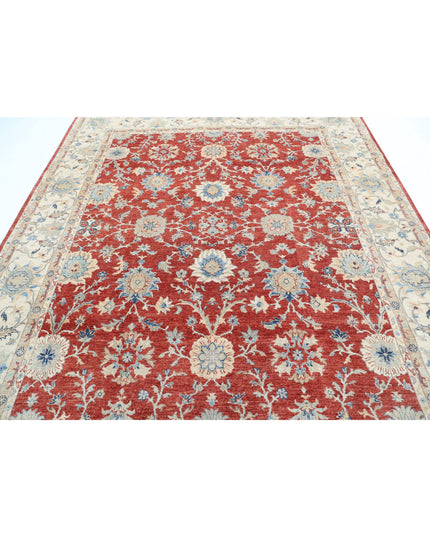 Ziegler 8' 1" X 9' 9" Hand Knotted Wool Rug 8' 1" X 9' 9" (246 X 297) / Red / Wool