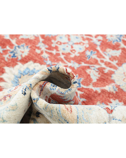Ziegler 8' 1" X 9' 9" Hand Knotted Wool Rug 8' 1" X 9' 9" (246 X 297) / Red / Wool