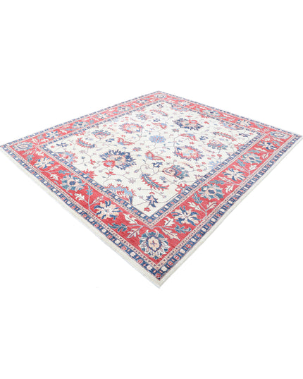 Ziegler 8' 1" X 9' 1" Hand Knotted Wool Rug 8' 1" X 9' 1" (246 X 277) / Ivory / Wool