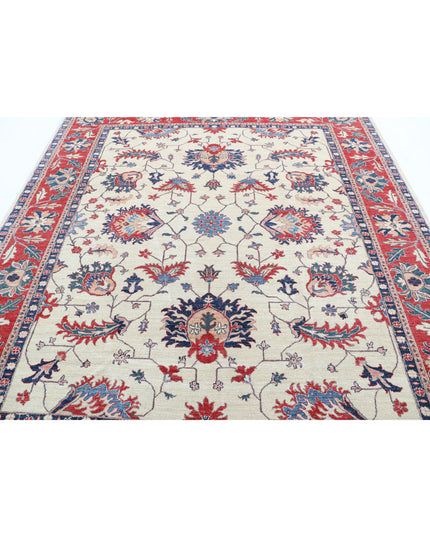 Ziegler 8' 1" X 9' 1" Hand Knotted Wool Rug 8' 1" X 9' 1" (246 X 277) / Ivory / Wool