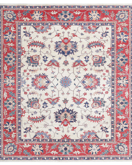 Ziegler 8' 1" X 9' 1" Hand Knotted Wool Rug 8' 1" X 9' 1" (246 X 277) / Ivory / Wool