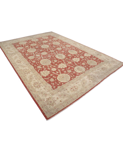 Ziegler 8' 0" X 11' 1" Hand Knotted Wool Rug 8' 0" X 11' 1" (244 X 338) / Red / Wool