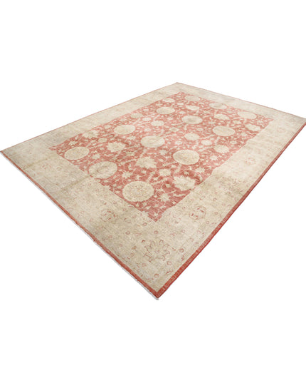 Ziegler 8' 0" X 11' 1" Hand Knotted Wool Rug 8' 0" X 11' 1" (244 X 338) / Red / Wool